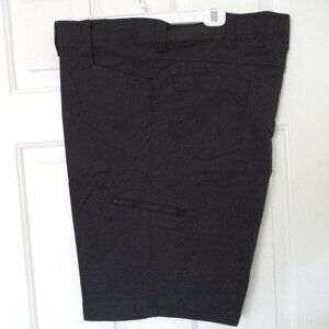 Wrangler Mens Stretch Black Nylon 6-Pocket Cargo Hiking Short Pant - Size 42W*